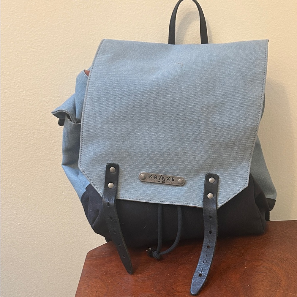 Vienna Kraxe Blue and Black Backpack